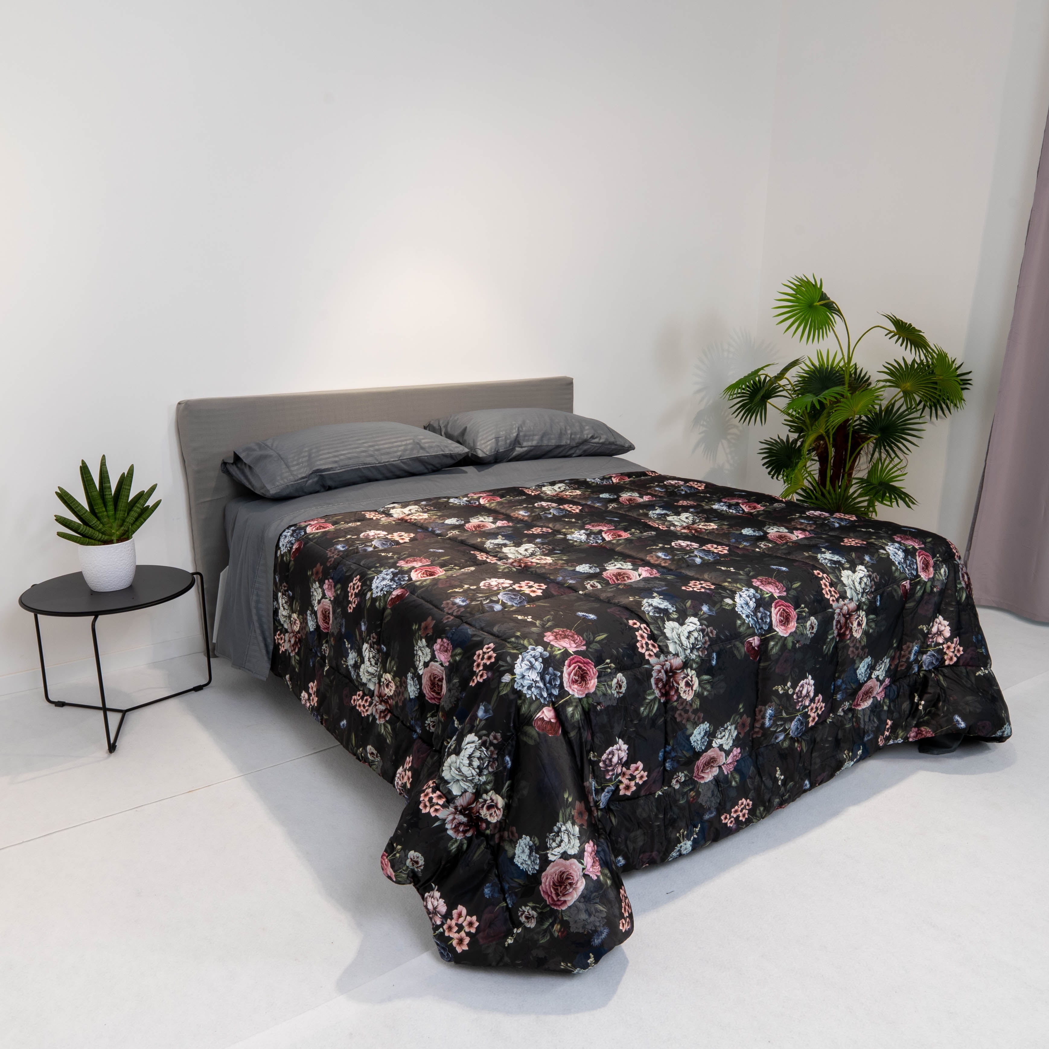 Trapunta digitale raso - floreale