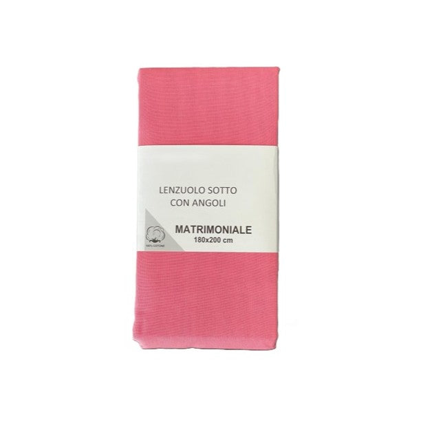 Lenzuolo sotto con angoli Collezione Diadema - Rosa