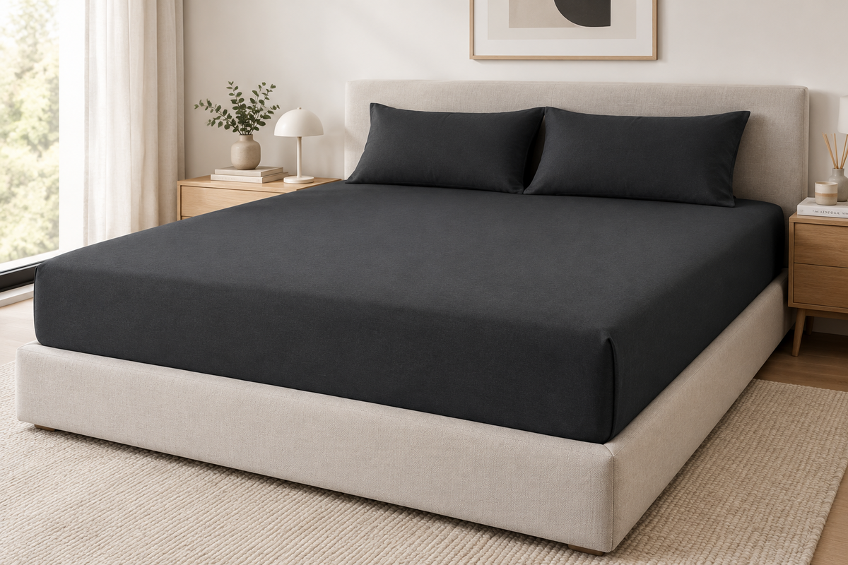 Lenzuolo con angoli Mangini Home - Grigio scuro