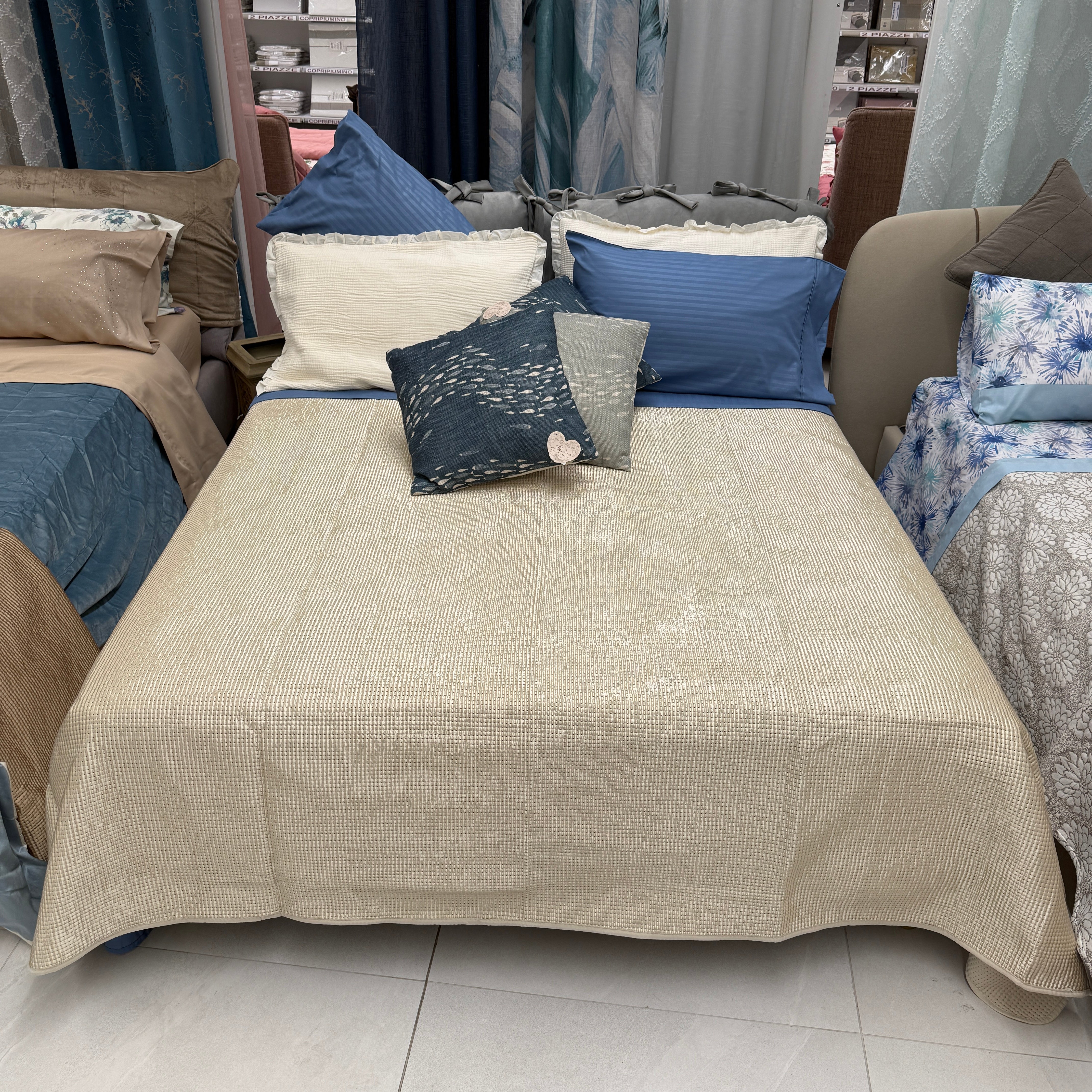 Trapuntino Angelique satin - beige sabbia