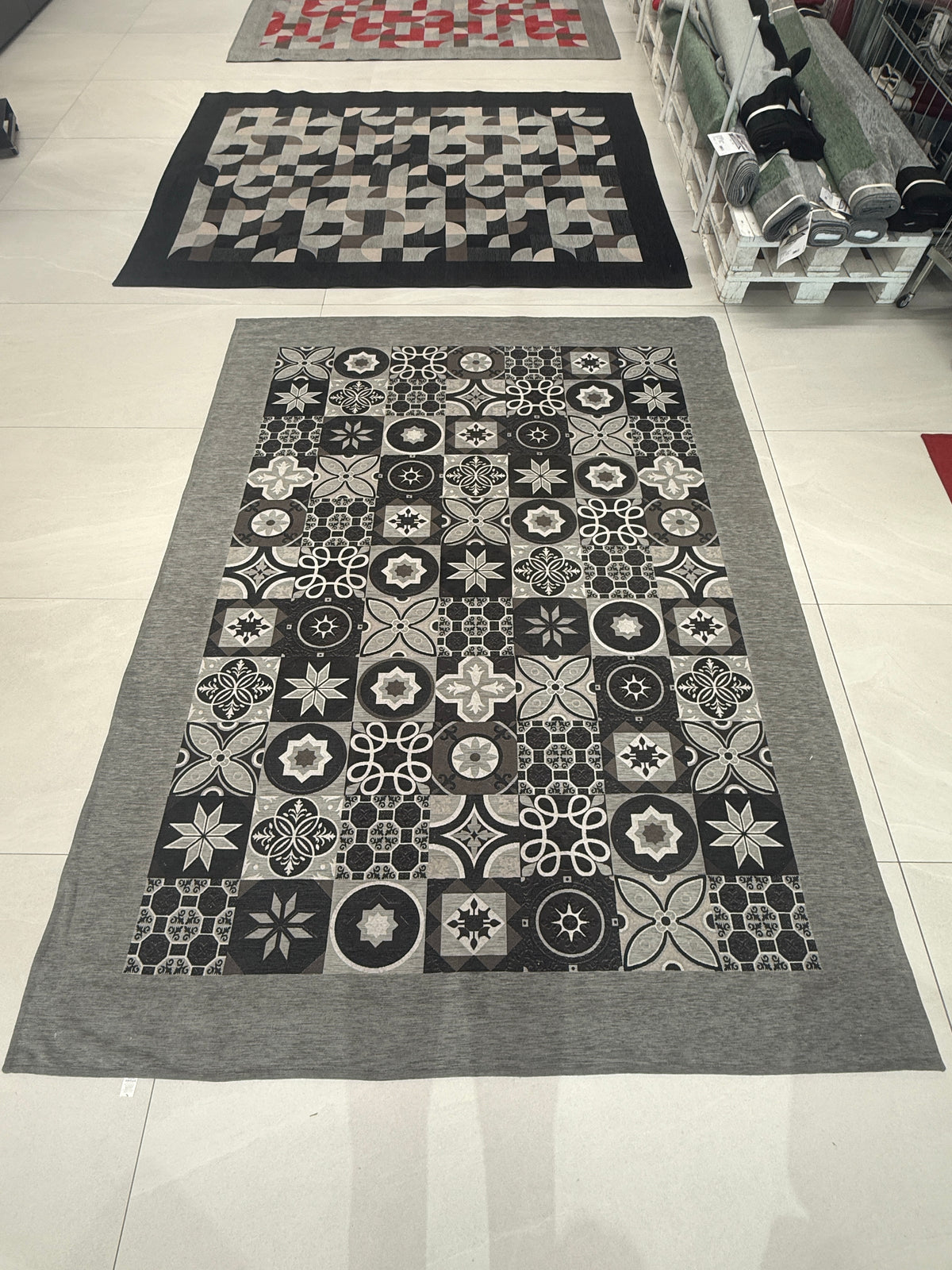 Tappeto Incanto (Dis. 7205 Ceramic) - 210x 270cm -  grigio