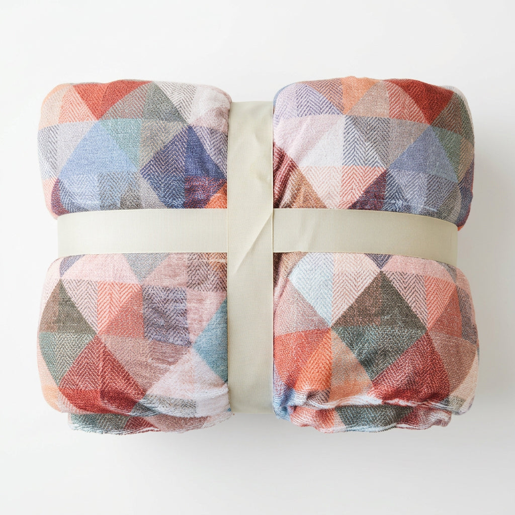 Plaid Origami- arancio