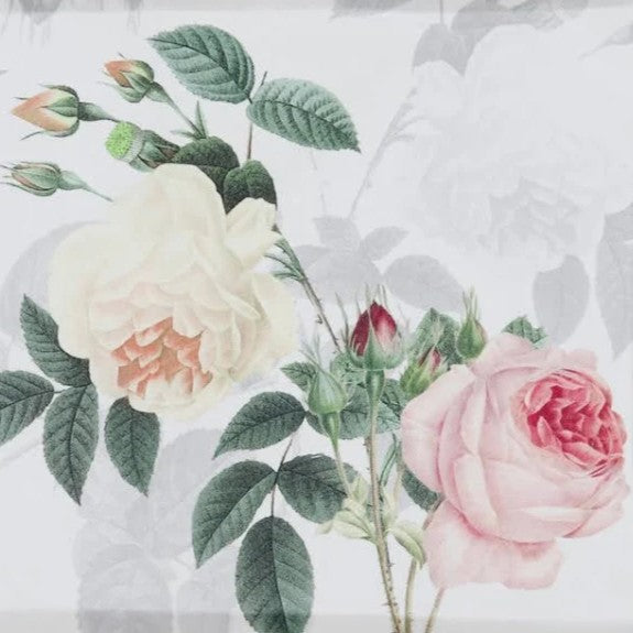 Tovaglia cerata - Blanc Mariclò - Le rose del borgo - A35917