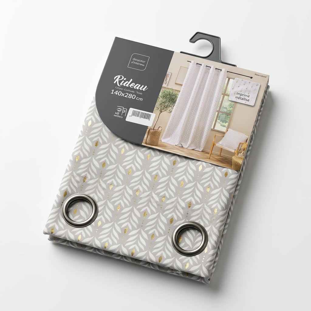 Tenda interni Rideau-geometrico oro 1612545