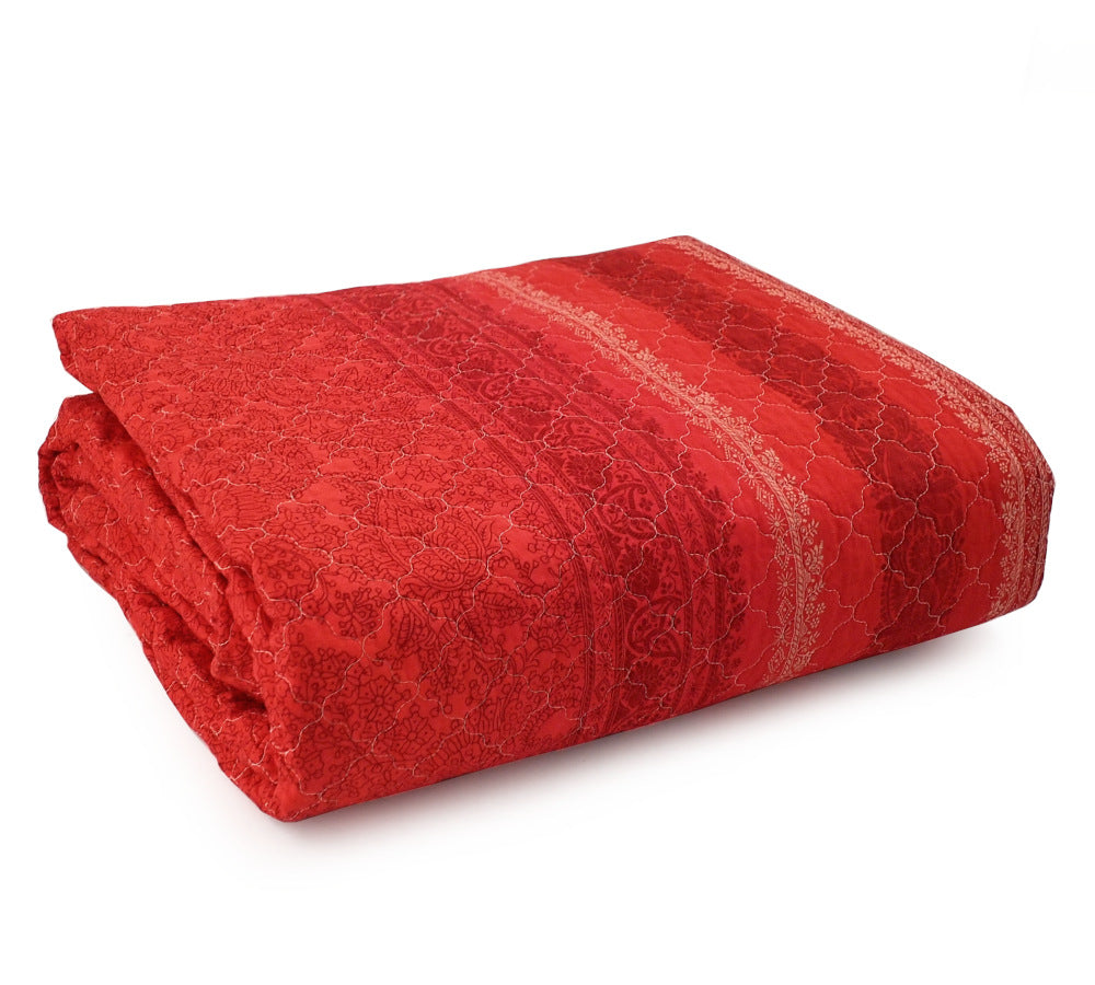 Copriletto trapuntato Bassetti - Granfoulard Monreale - Rosso