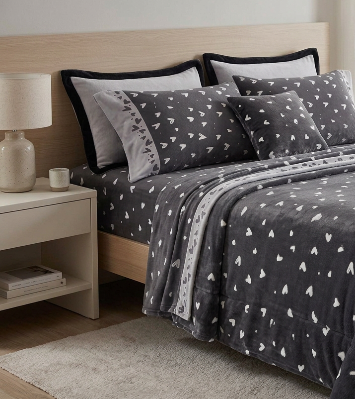 Completo letto Pile Novia-cuori