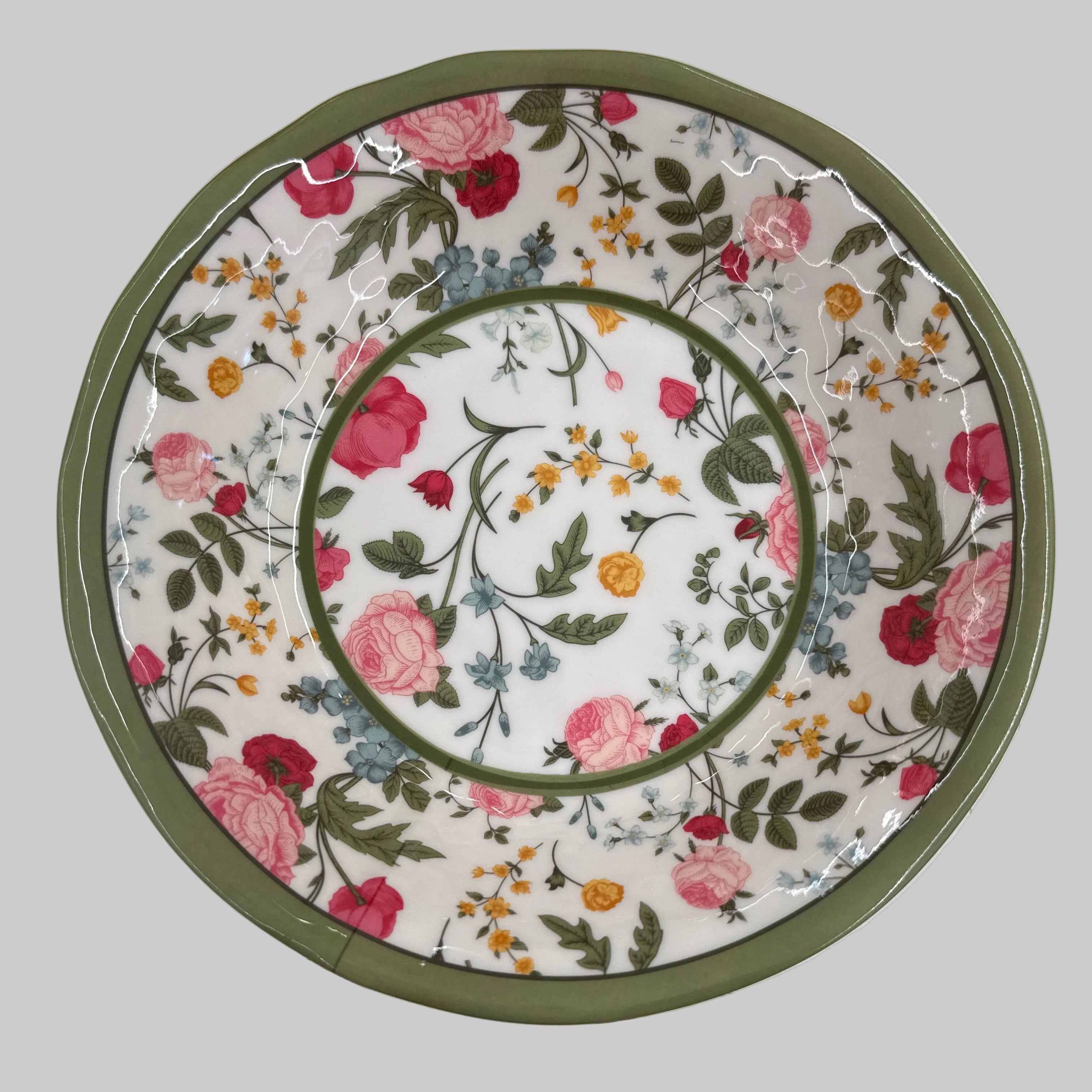 Piatto fondo melamina FIORI - 100243