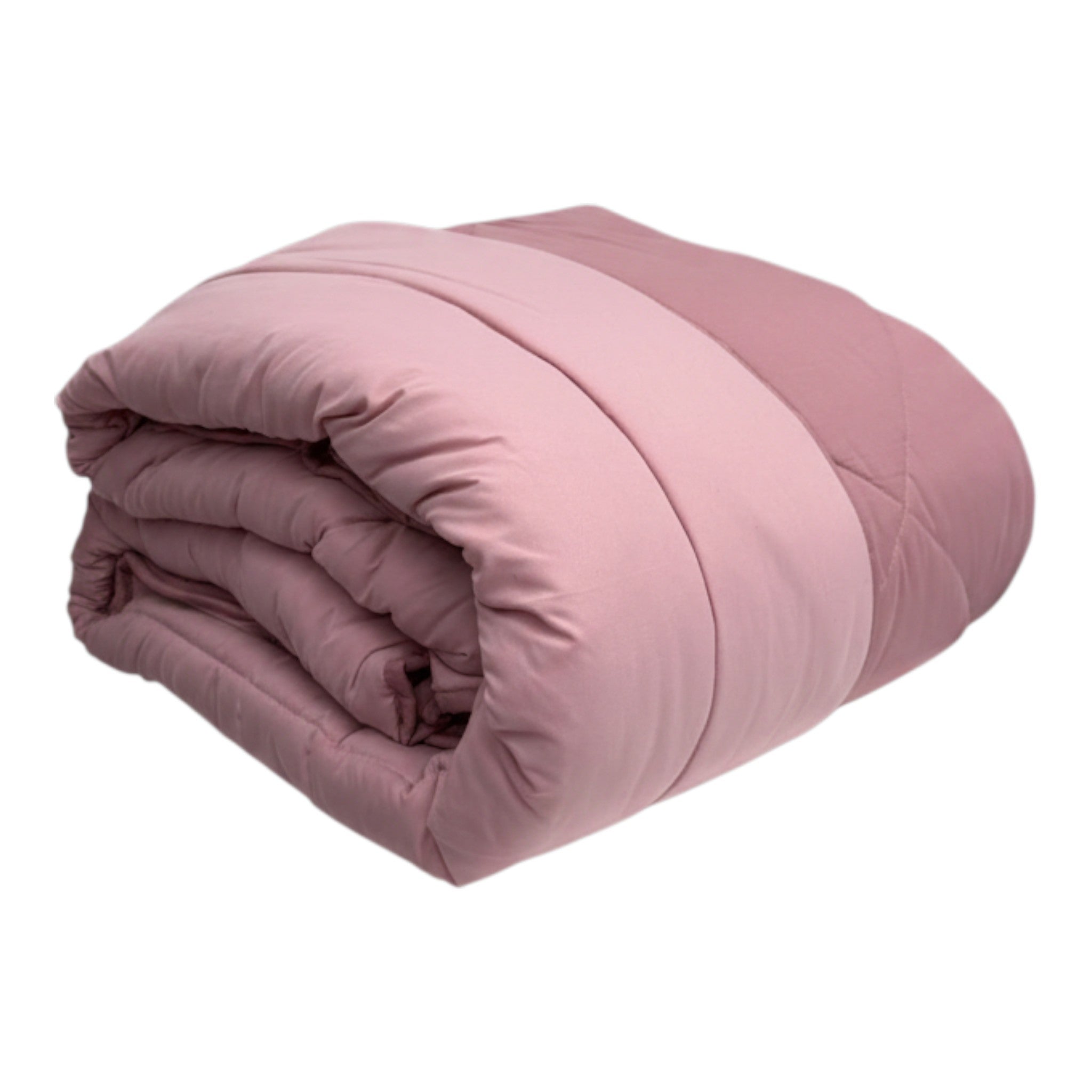 Trapunta - bicolore rosa cipria/malva