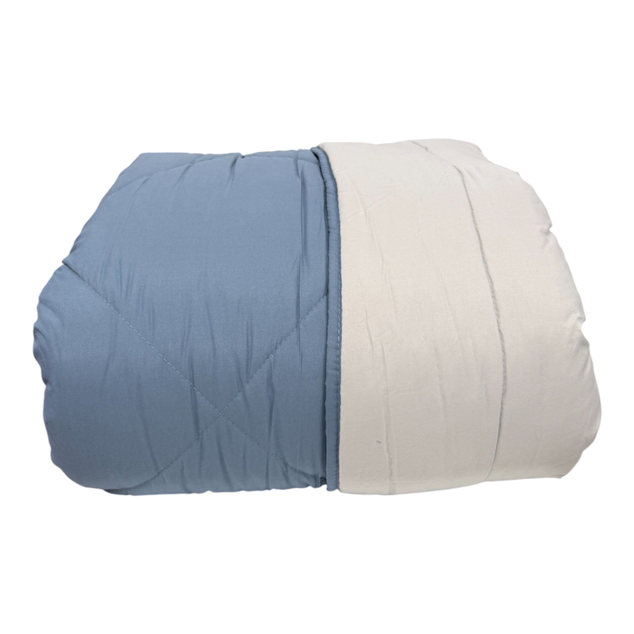 Trapunta - bicolore carta zucchero/grigio chiaro