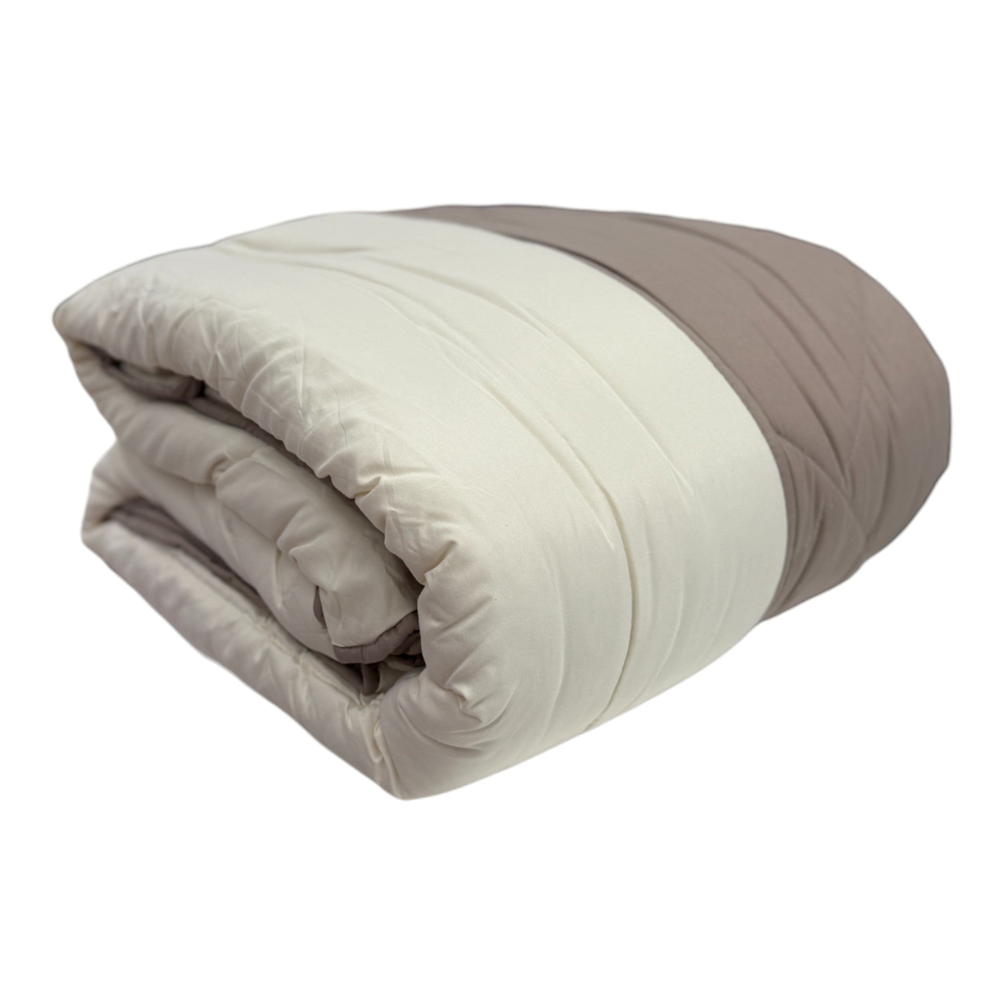 Trapunta - bicolore beige/tortora