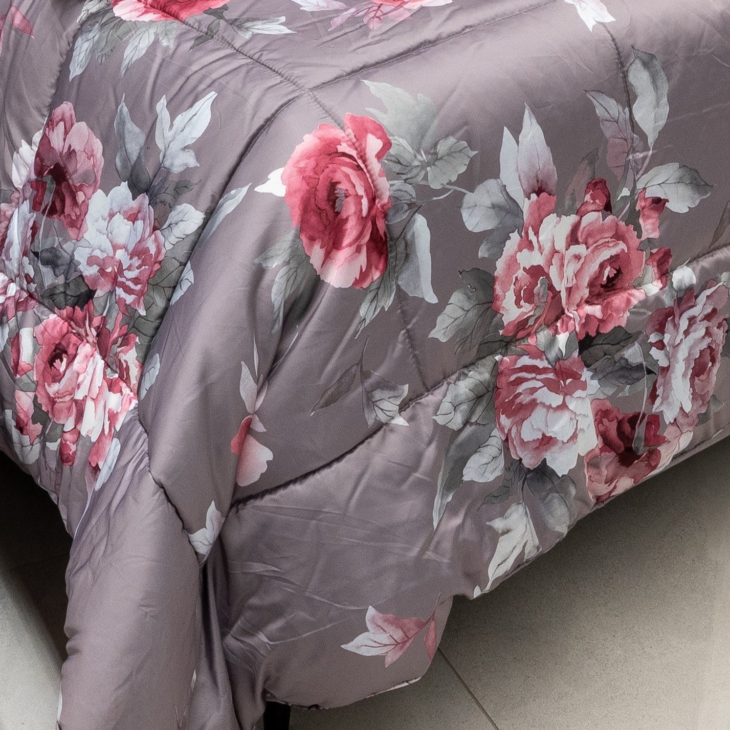 Trapunta digitale raso - floreale