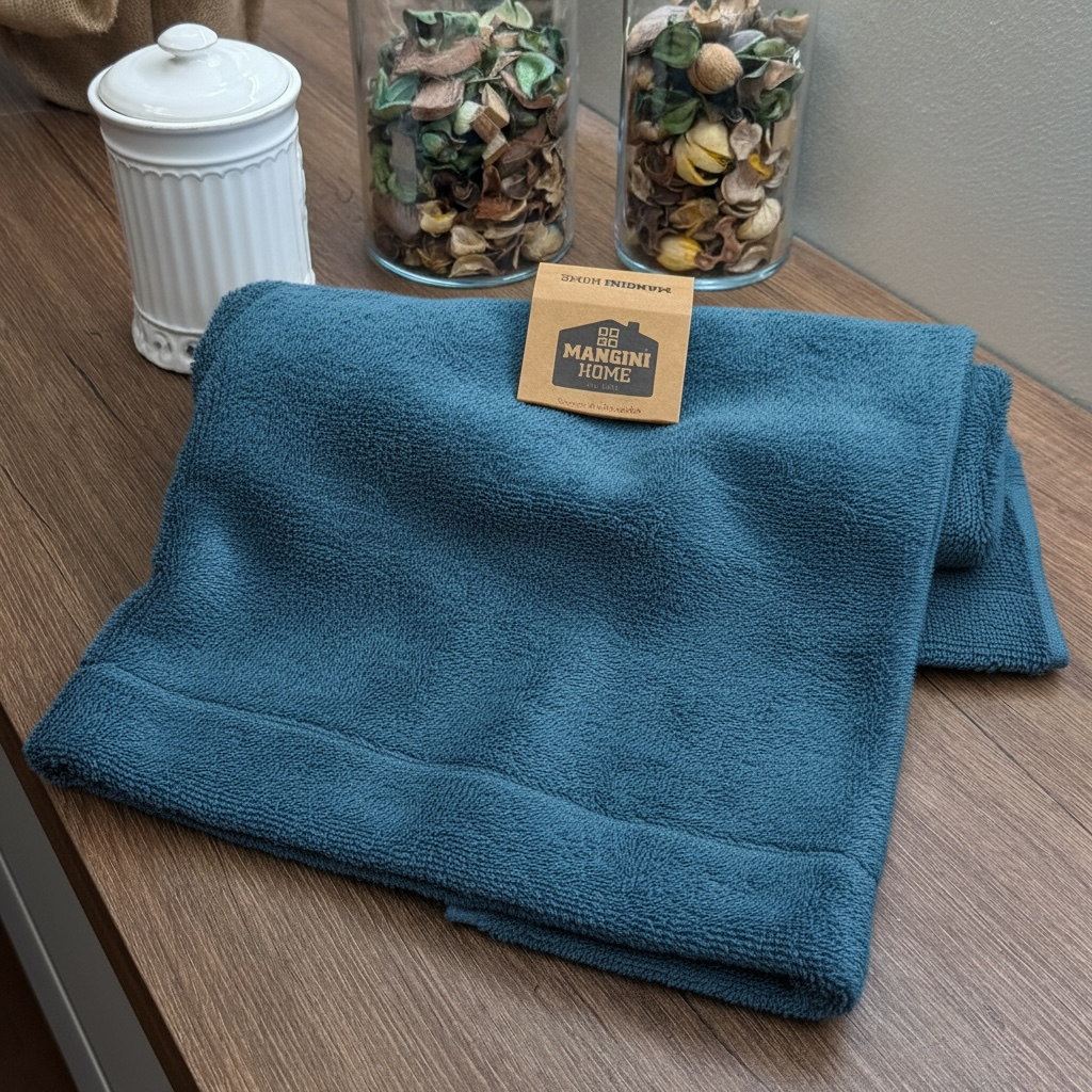 Telo-Viso-Ospite spugna - Verde petrolio