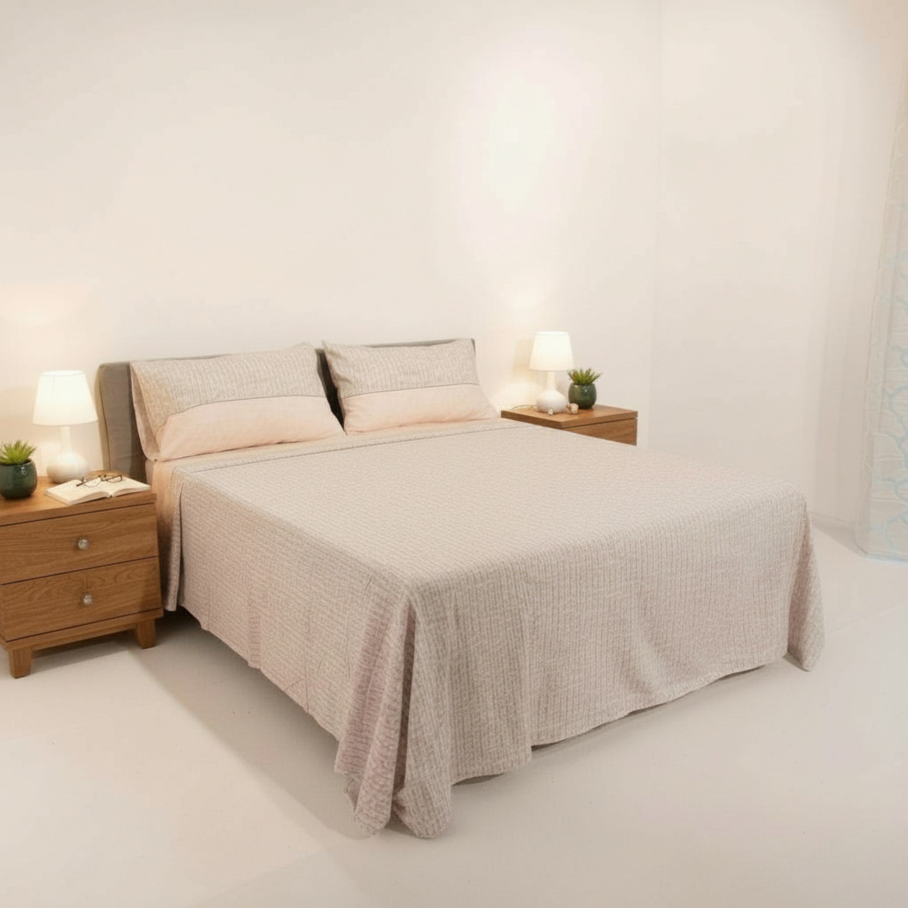 Completo letto flanella Acca24 - Campiglio - Rosa