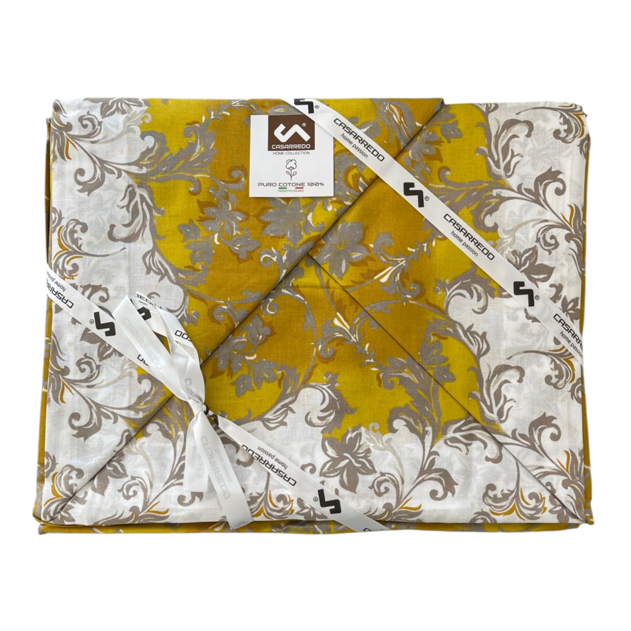 Coppia lenzuola Casarredo - Ramage - Senape