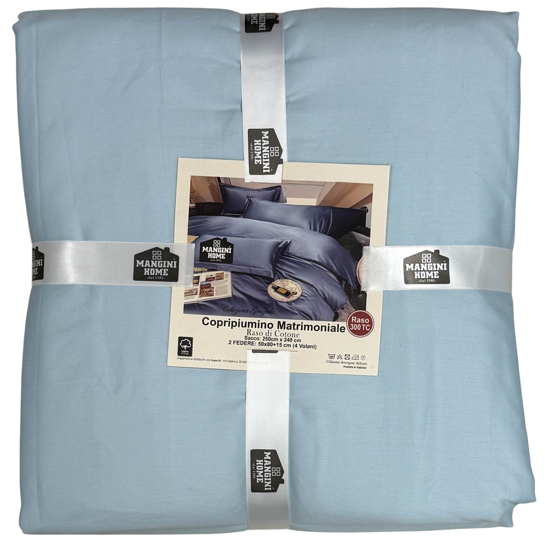 Copripiumino matrimoniale - Celeste