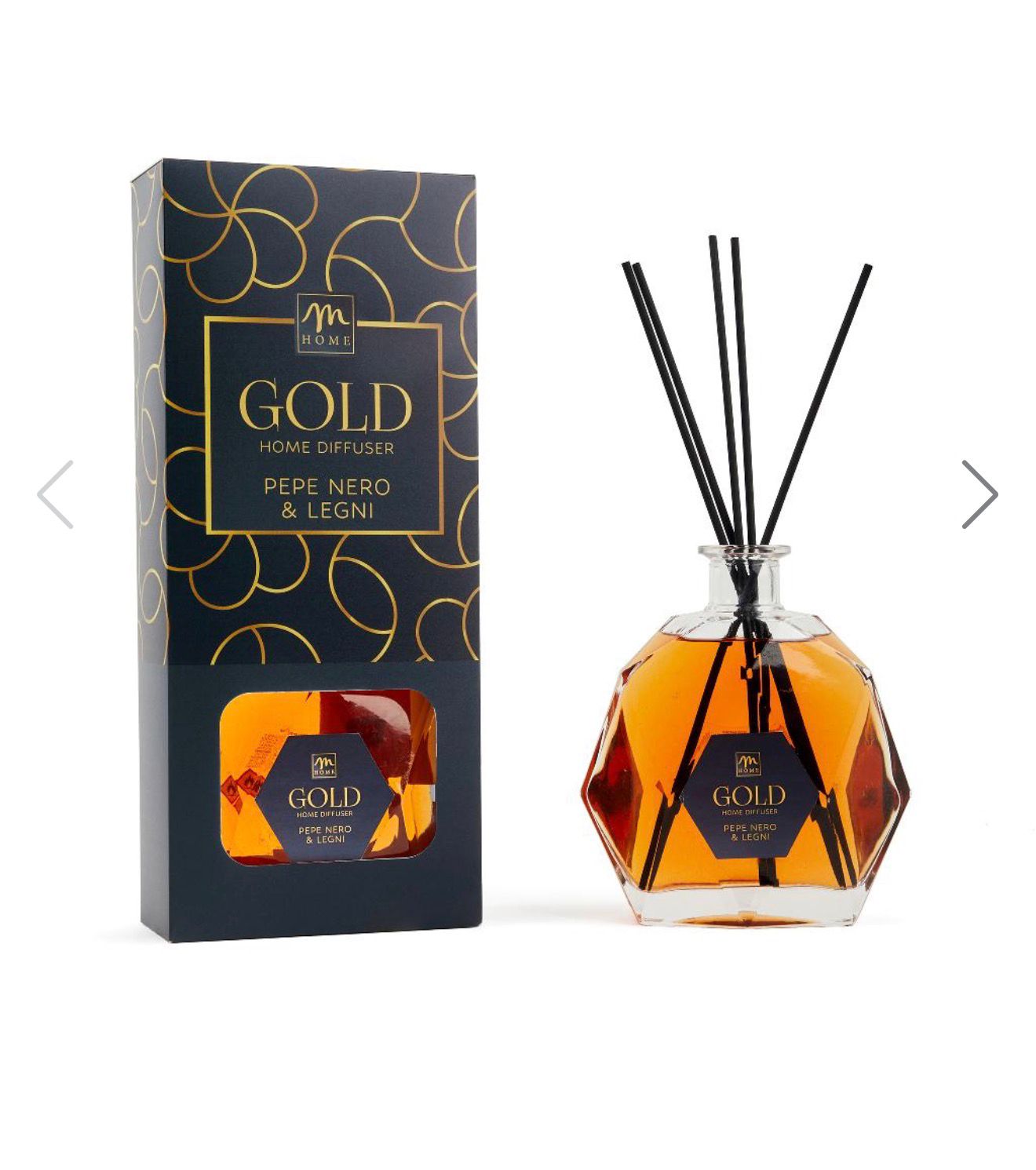 Diffusore Gold - pepe nero e legni