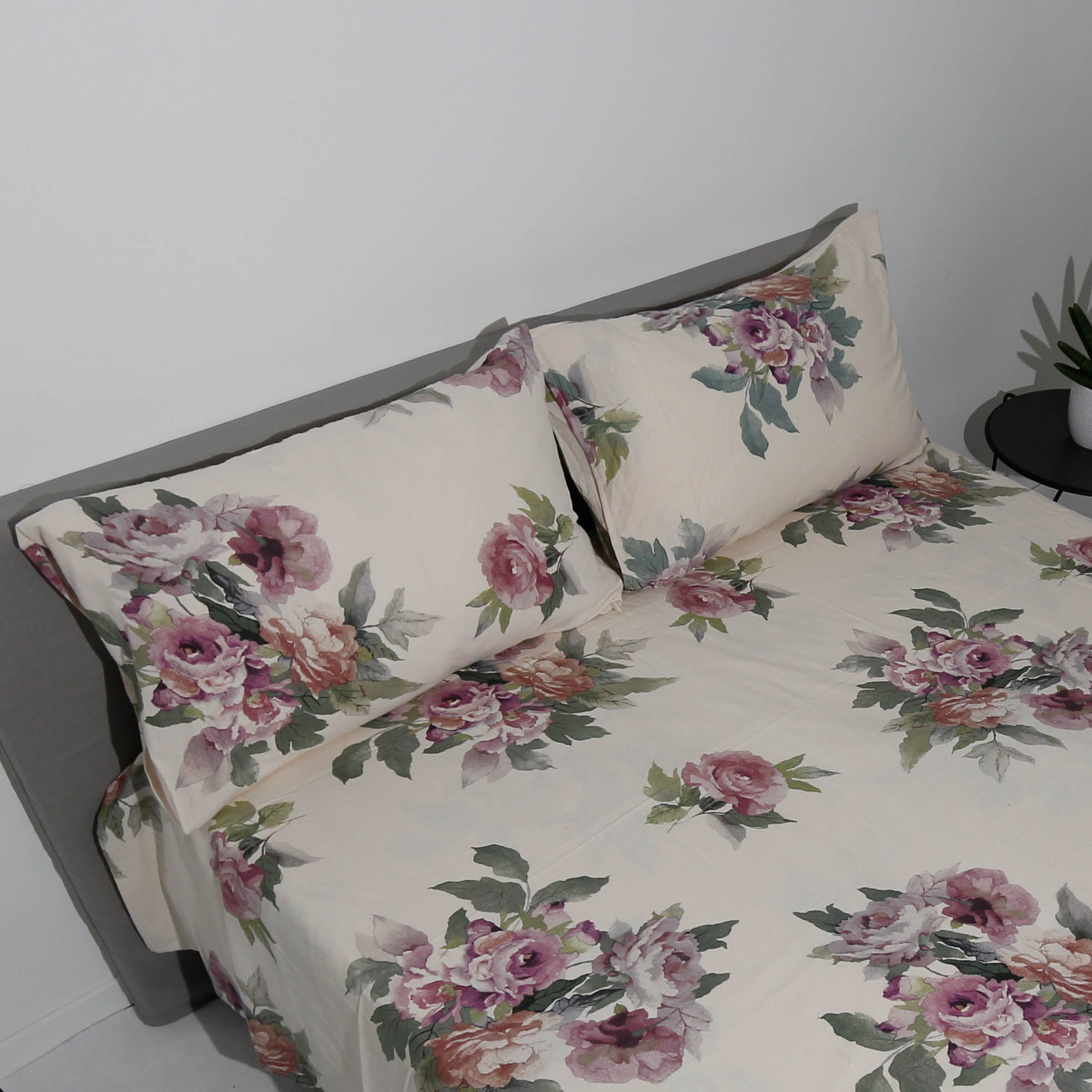 Completo letto flanella - Trentino - Fiori
