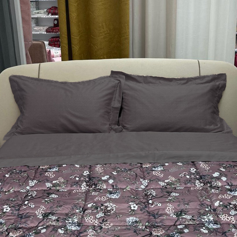 Completo letto Novia - Raso Sateen - Grigio scuro