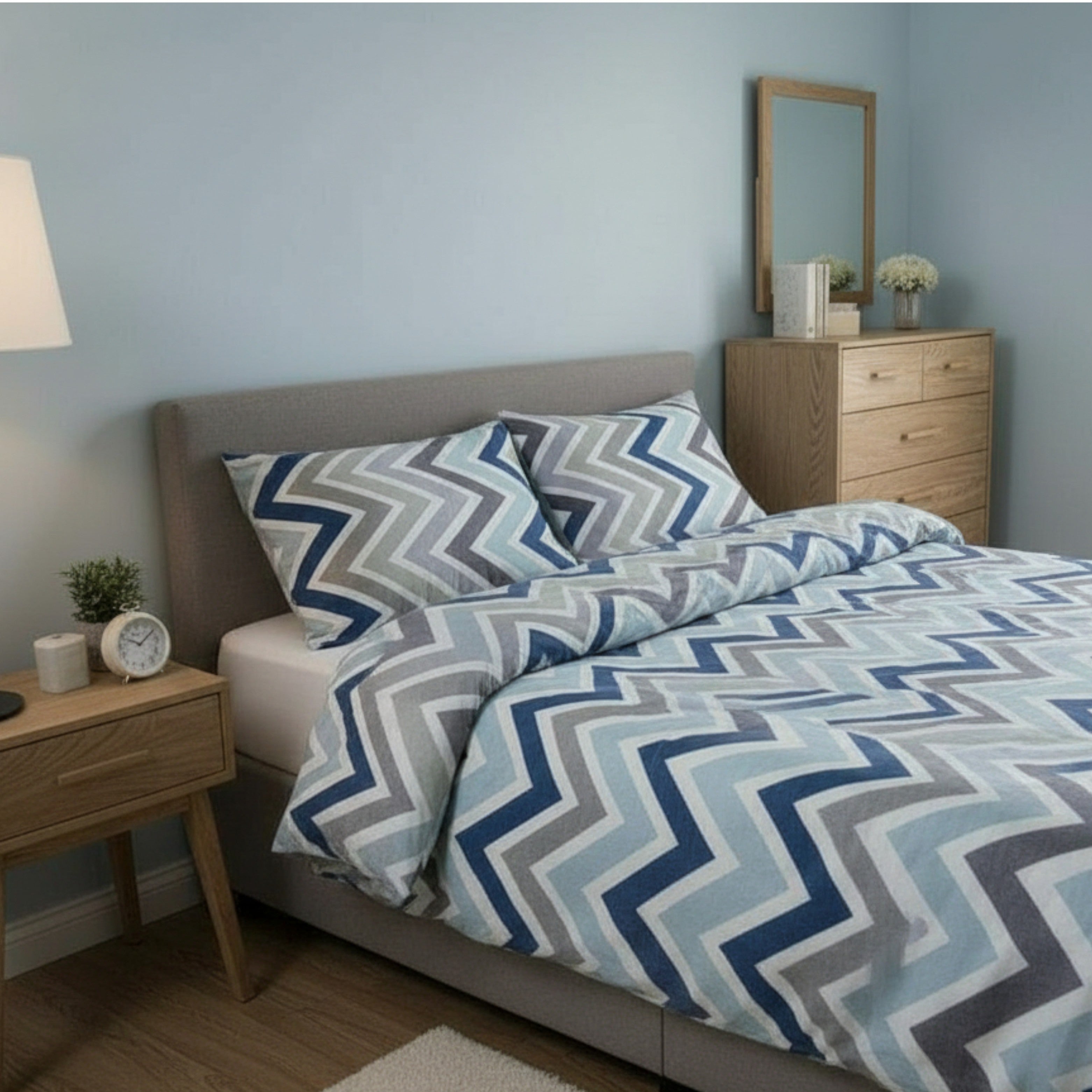 Completo letto flanella - Trentino - Zig Zag