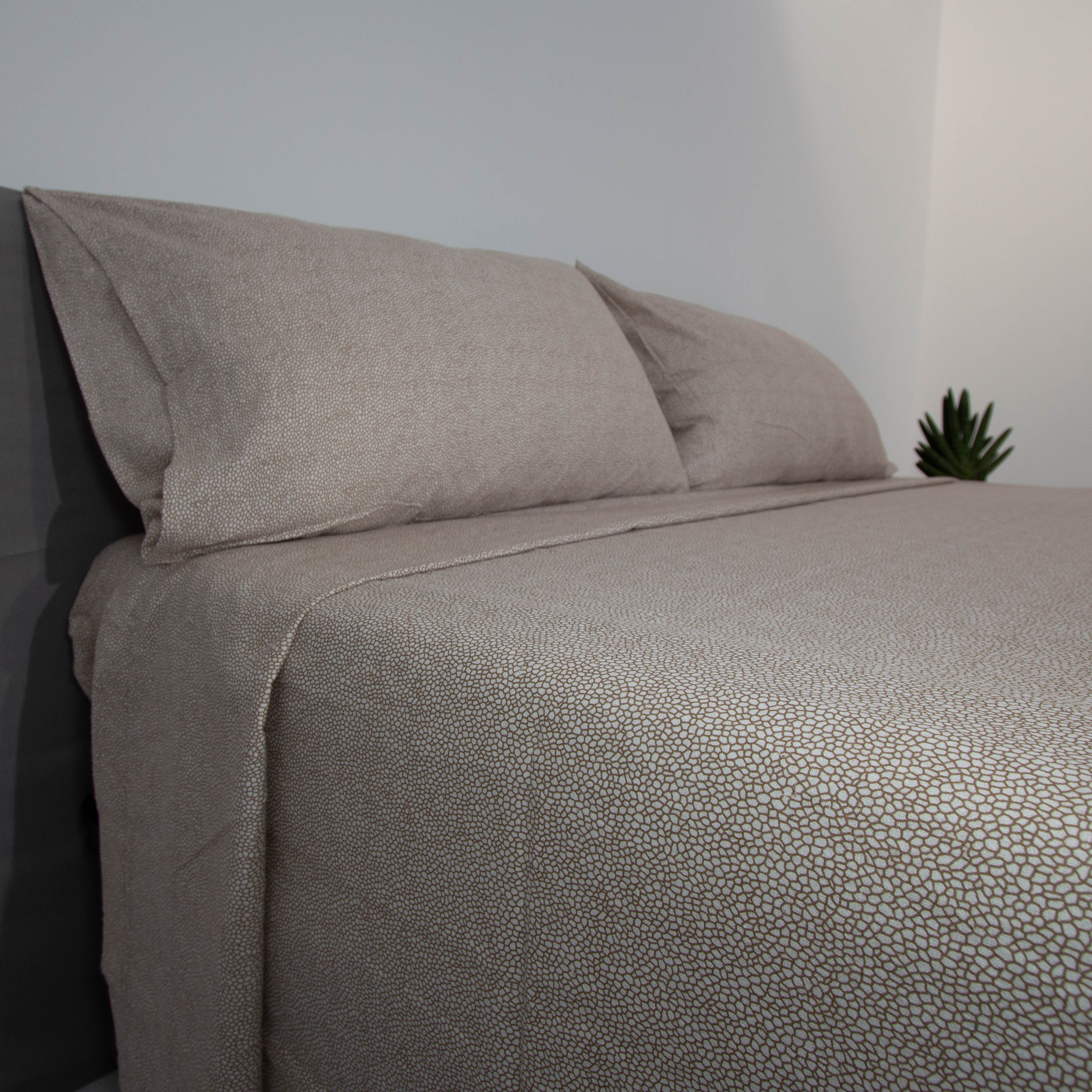 Completo letto flanella - Trentino - Tapiro - Beige