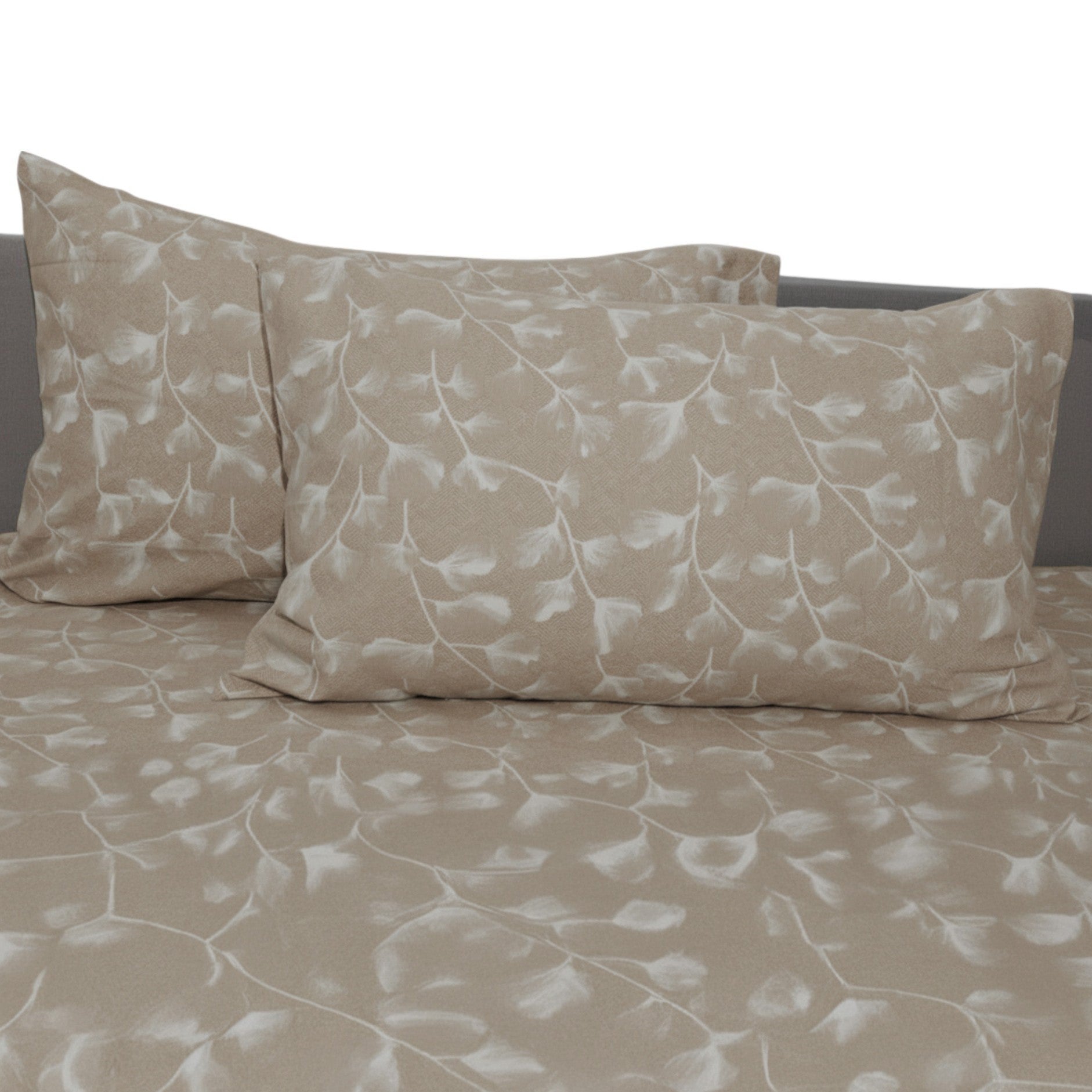 Completo letto flanella - Trentino - Ginco - Beige