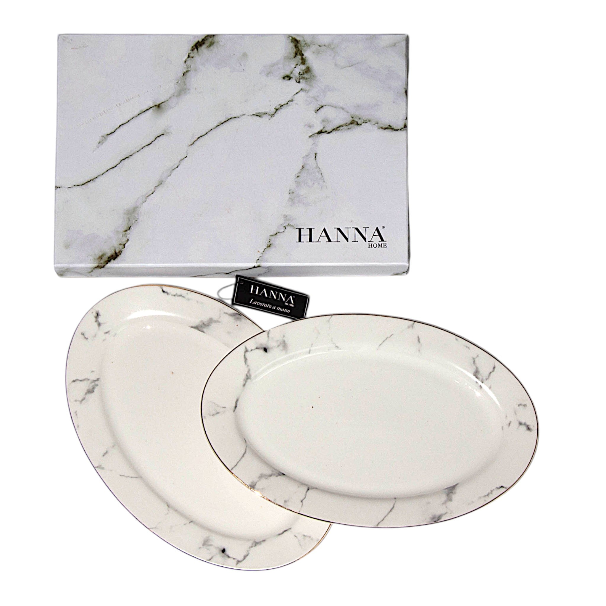 Set 2 piatti/vassoi HANNA Home - Carrara