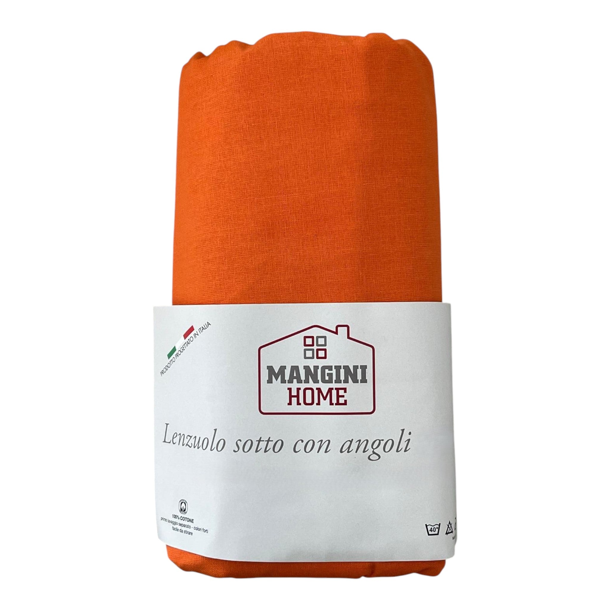 Lenzuolo sotto con angoli - Arancione