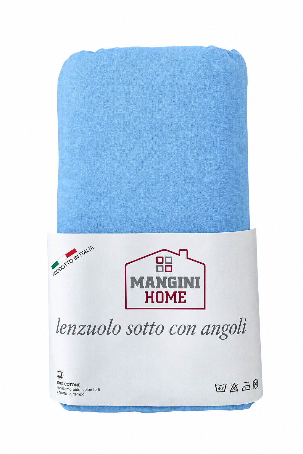 Lenzuolo sotto con angoli - Celeste