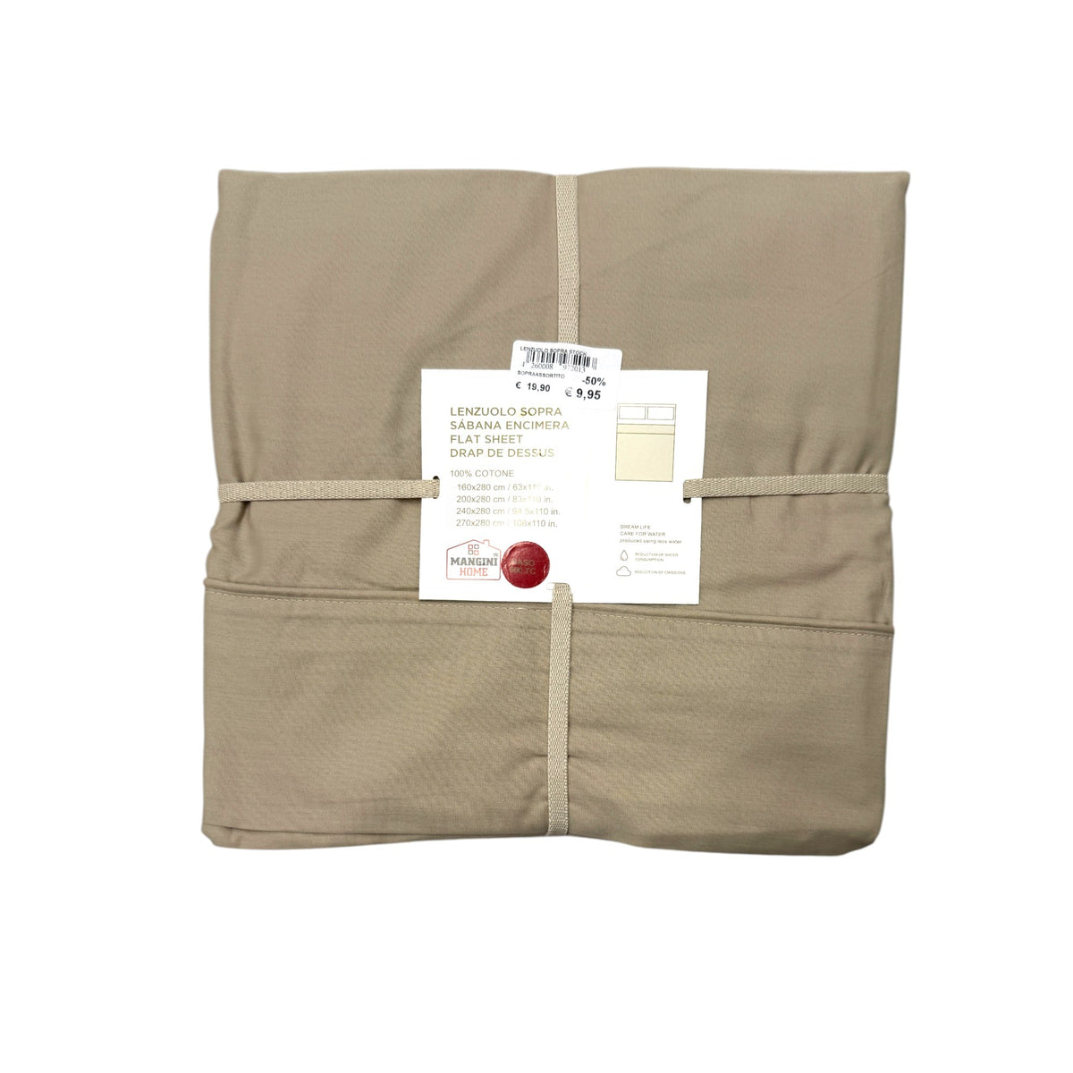 Lenzuola sopra Mangini Home - Beige