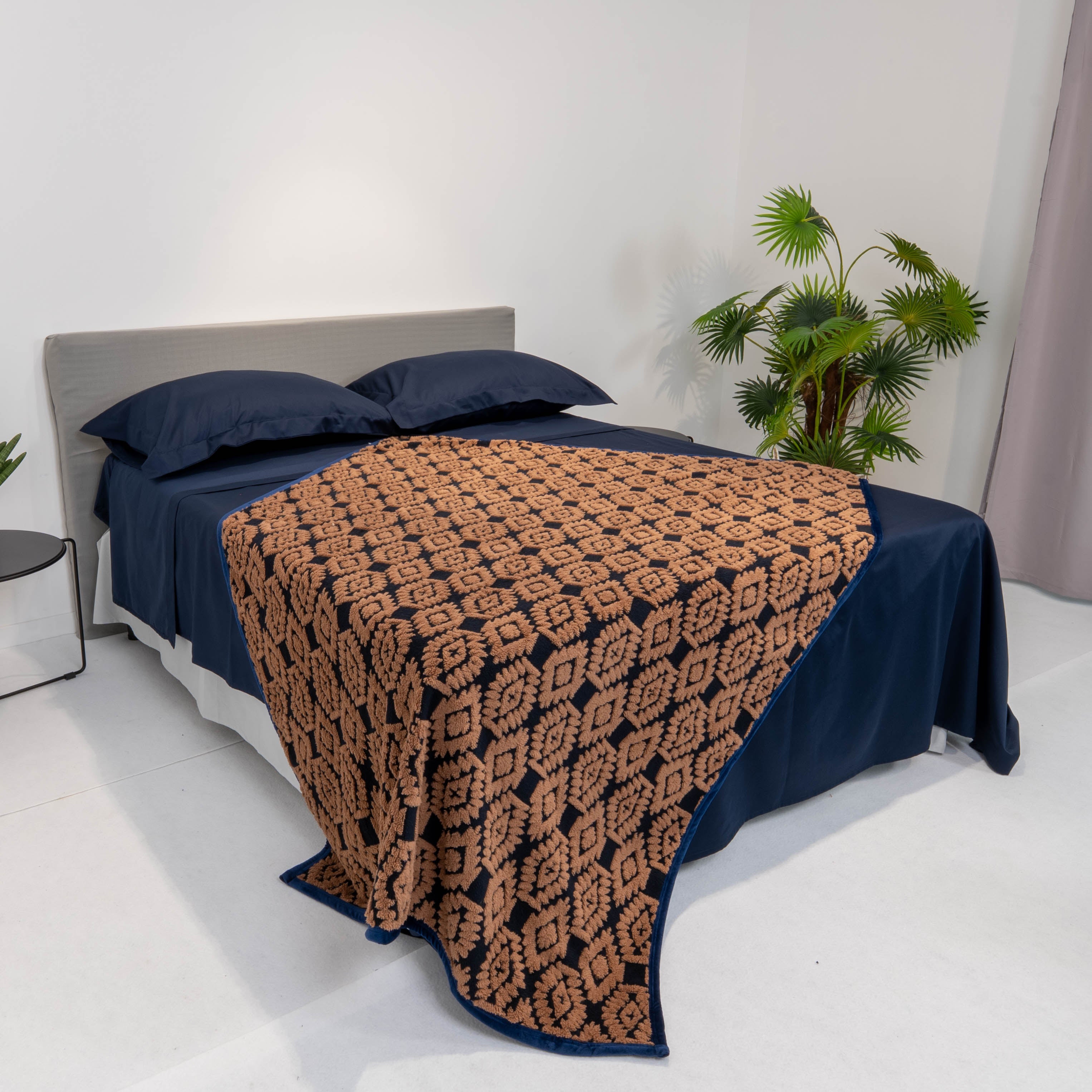 Plaid Acca24 St. Moritz - blu/beige