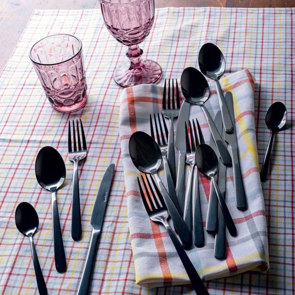 Set posate Tognana Uber - 24 pz - Nero