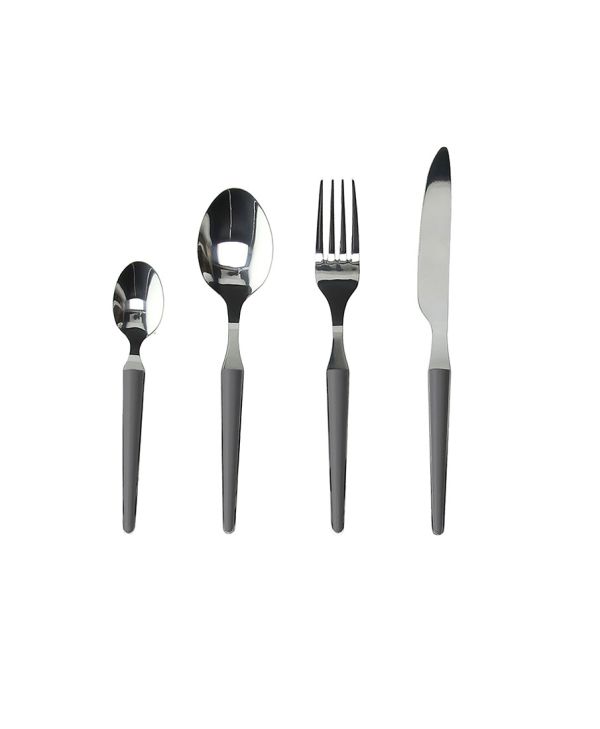 Set posate Tognana Zen - 24 pz - Antracite