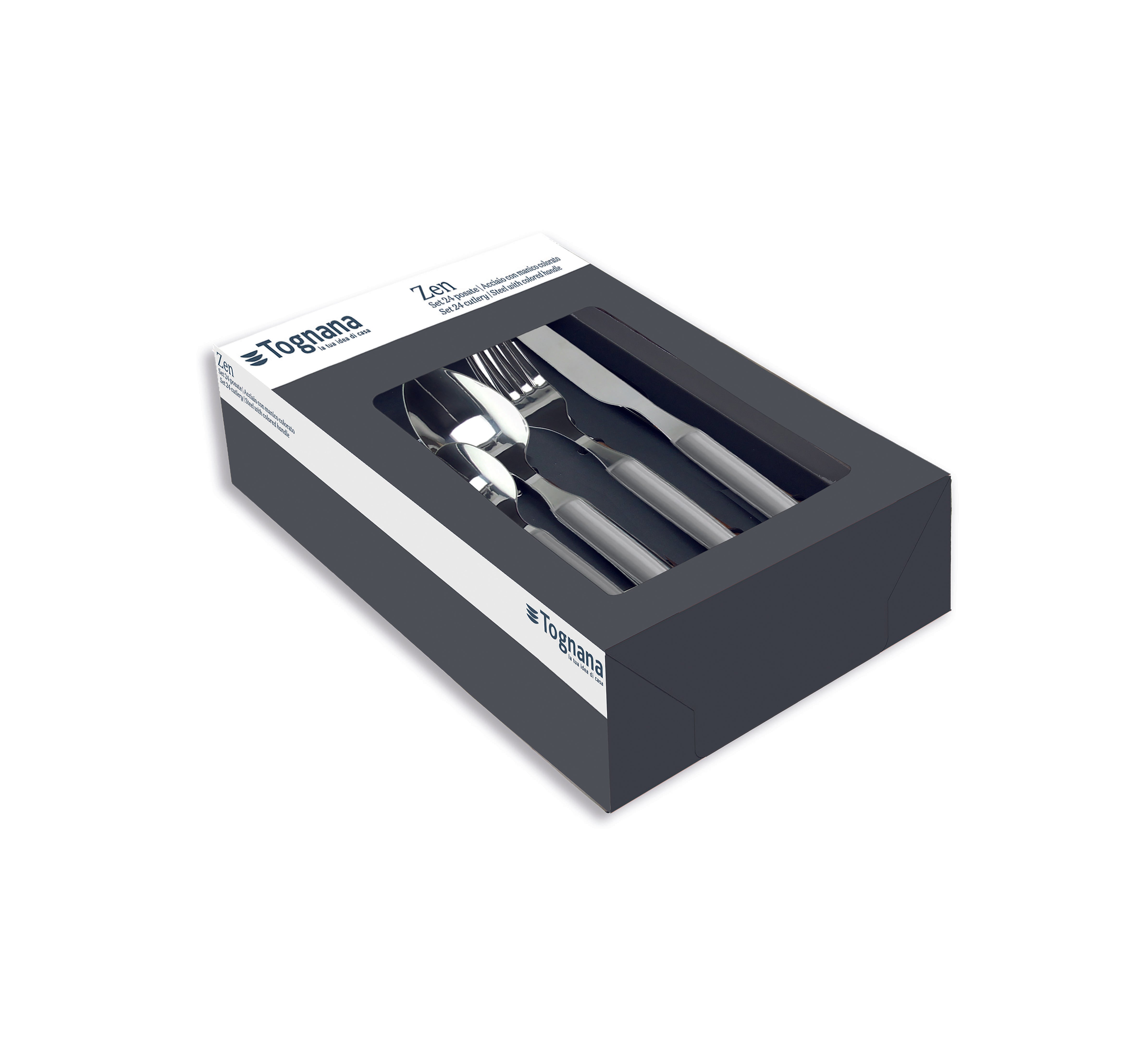 Set posate Tognana Zen - 24 pz - Beige