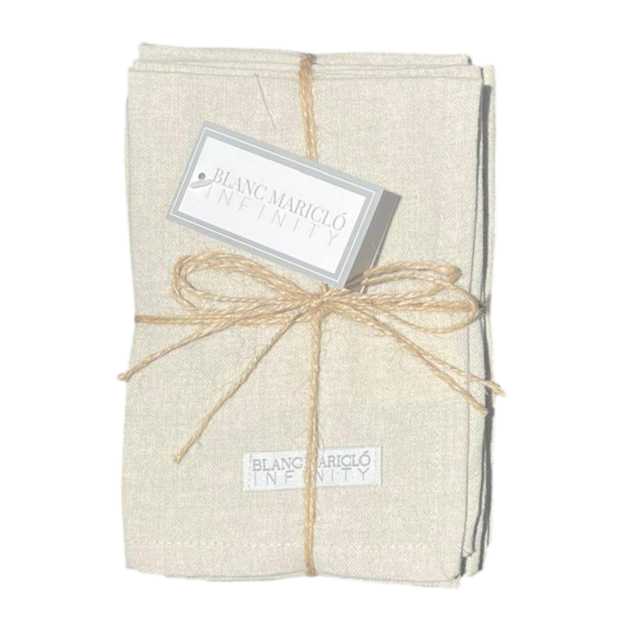 Set 6 tovaglioli - Blanc Mariclò - Beige