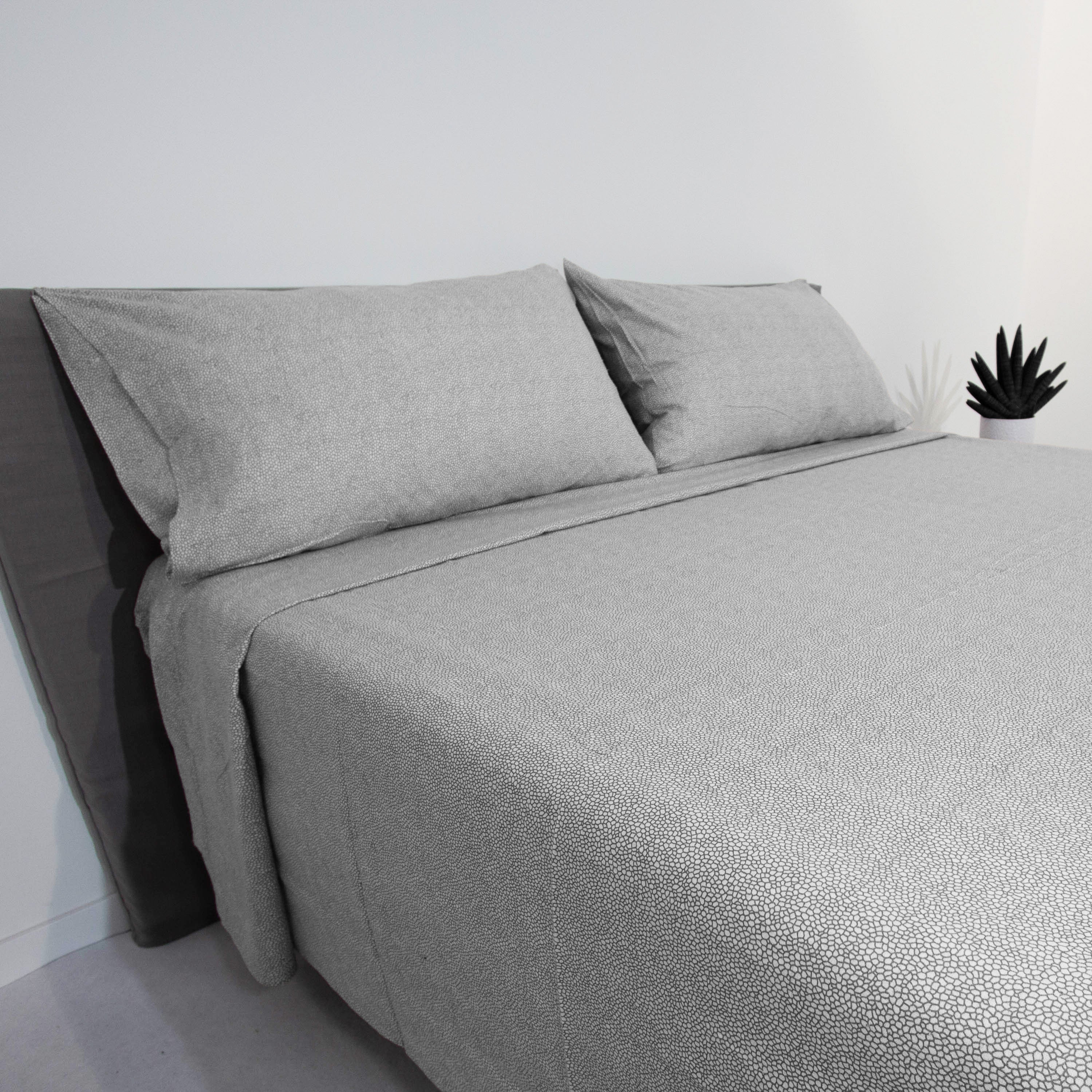 Completo letto flanella - Trentino - Tapiro - Grigio