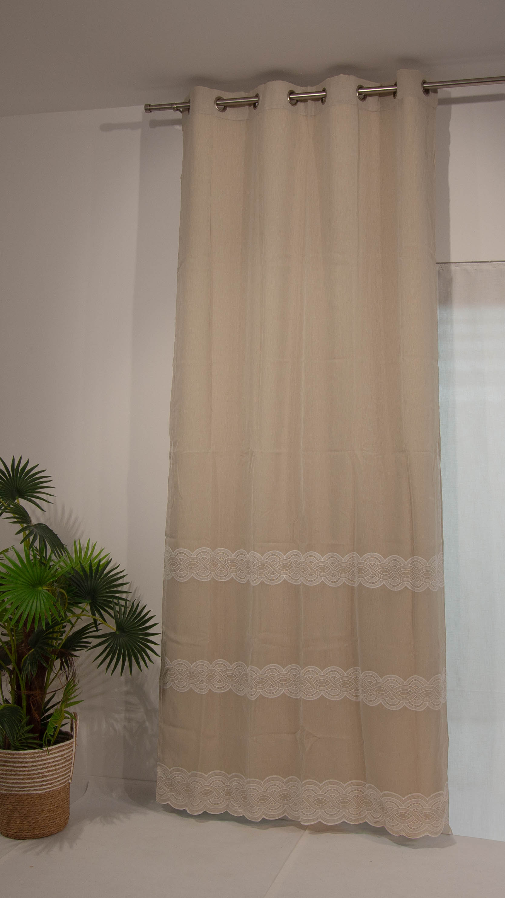 Tenda interni LineaOro - fantasia Laila - Grigio