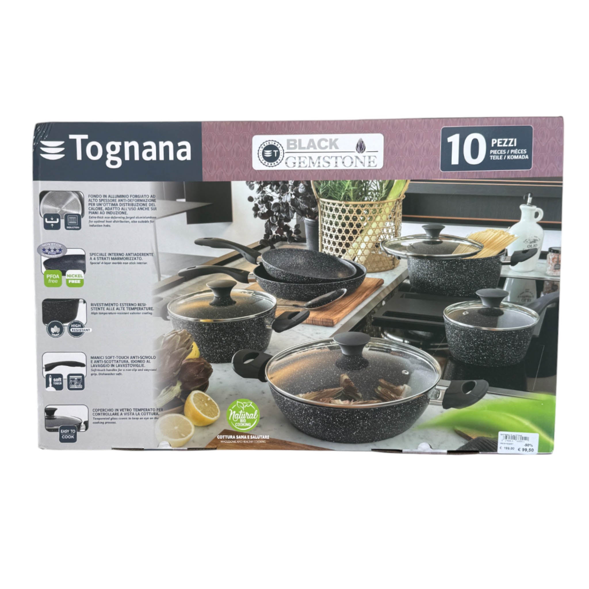 Batteria Tognana - Black Gemstone - 10 pz