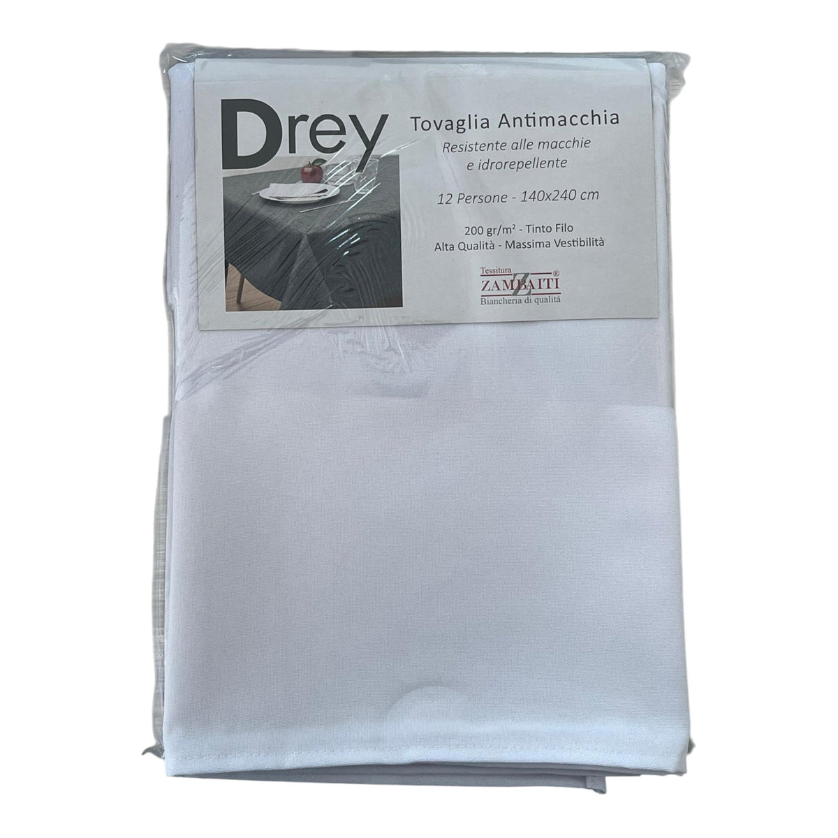 Tovaglia antimacchia Drey - Bianco