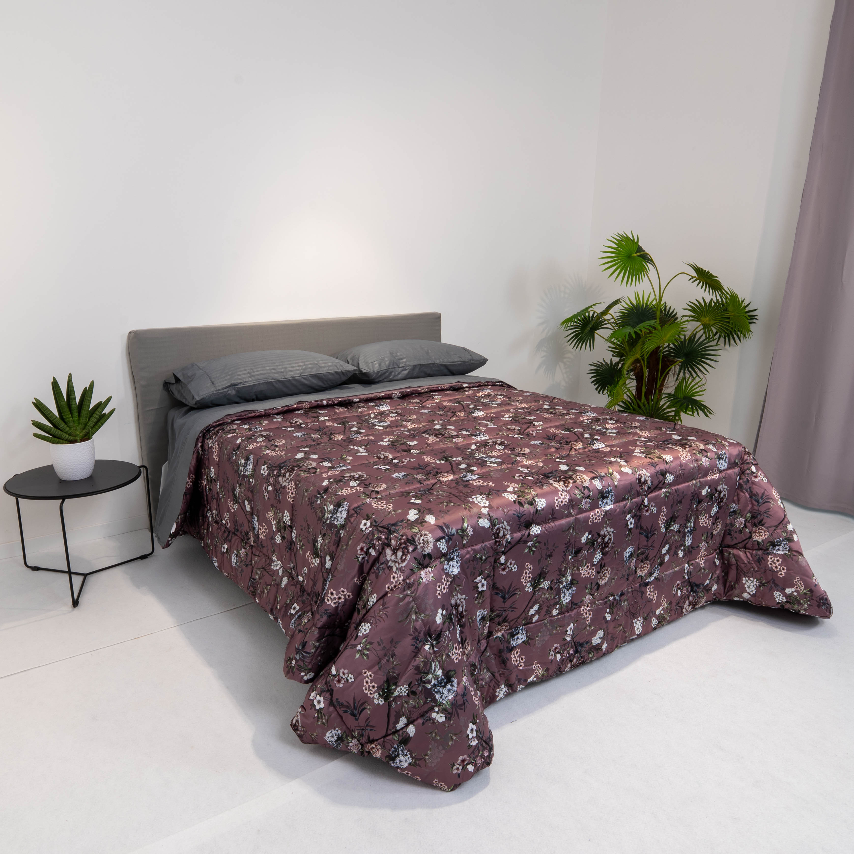 Trapunta digitale raso - floreale